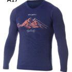 Męska koszulka z wełną merynosów z długim rękawem OUTDOOR WOOL PRO