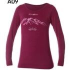 Damska koszulka z wełną merino z długim rękawem OUTDOOR WOOL PRO
