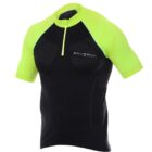 Koszulka rowerowa unisex krótki rękaw z suwakiem