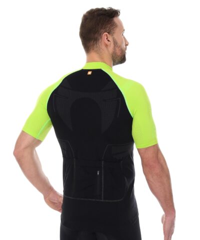 Koszulka rowerowa unisex krótki rękaw z suwakiem