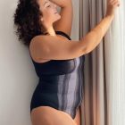 Damskie majtki z wysokim stanem z wełną merynosów plus size COMFORT WOOL