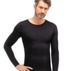 Męska koszulka z długim rękawem z wełną merino COMFORT WOOL