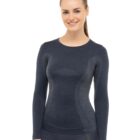 Damska koszulka z długim rękawem z wełną merino COMFORT WOOL