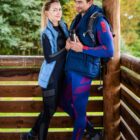 Termoaktywne męskie legginsy z długą nogawką DRY