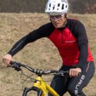 Koszulka rowerowa unisex krótki rękaw z suwakiem